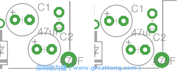 如果你尚未使用「分離工具（Smash Tool）」將所有的名稱和量值標(biāo)簽從各自對(duì)應(yīng)的元件上分離，你將會(huì)發(fā)現(xiàn)你無(wú)法從元件上獨(dú)立地移動(dòng)一個(gè)尚未進(jìn)行分離的標(biāo)簽（如左下圖所示），但是對(duì)于已經(jīng)執(zhí)行過(guò)分離的元件（如右下圖所示）來(lái)說(shuō)，它們的標(biāo)簽都可以獨(dú)立地操作。
